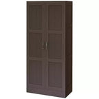 HOMCOM Armoire de rangement moderne de 180 cm avec étagères pour chambre à coucher, salon ou couloir