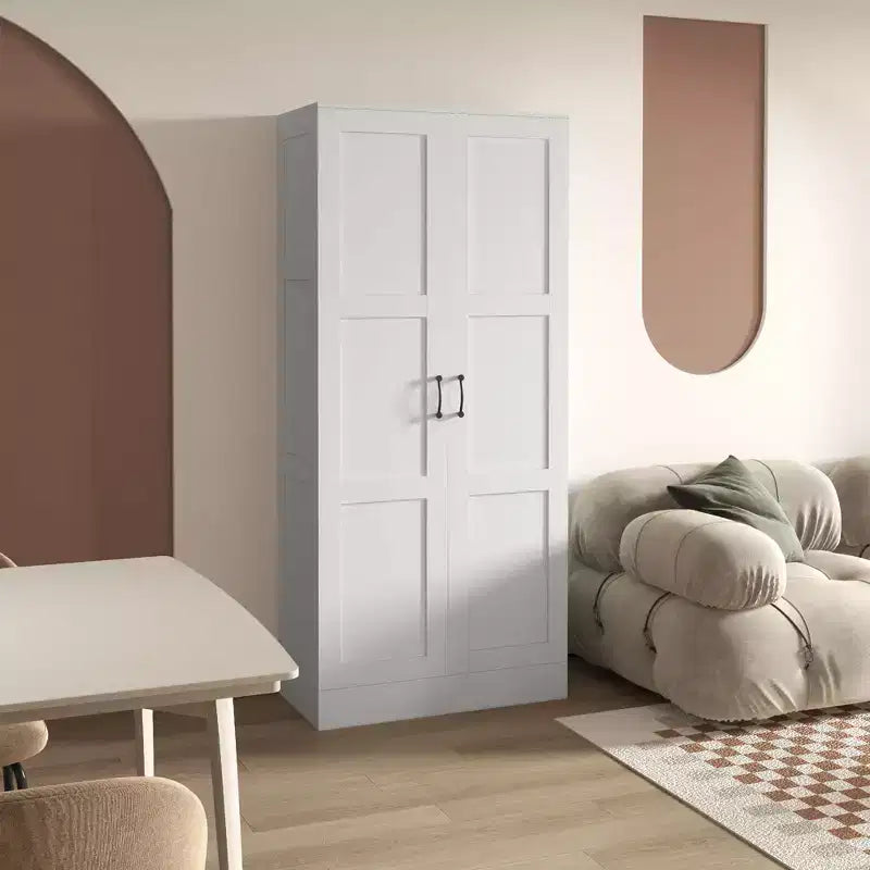 HOMCOM Armoire de rangement moderne de 180 cm avec étagères pour chambre à coucher, salon ou couloir