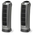 Lasko 1500W Portable Oscillating Ceramic Heater Tower w/ Digital Display, 2 Pack