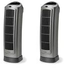 Lasko 1500W Portable Oscillating Ceramic Heater Tower w/ Digital Display, 2 Pack