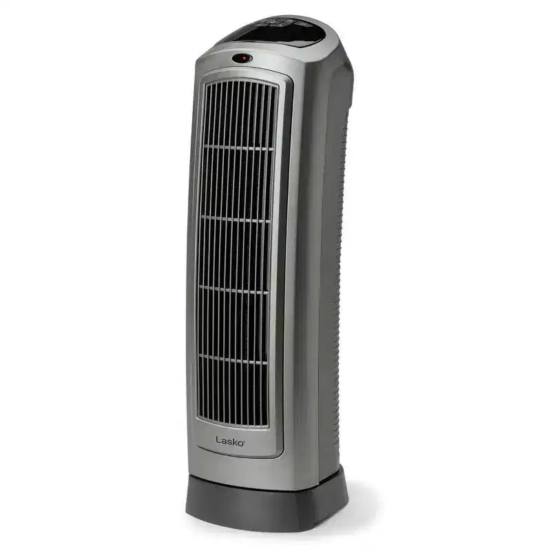 Chauffage tour en céramique oscillant portatif Lasko 1500 W avec affichage numérique, paquet de 2