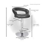 Tabouret de comptoir/bar contemporain réglable en hauteur Modern Home Halo