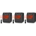 VOLTORB Freestanding Portable Electric Space Heater for Bedroom or Indoor Use with LED Display, Remote Control, and Fan Only Mode (3 Pack)