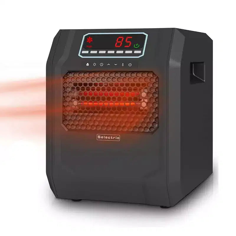 VOLTORB Chauffage d'appoint électrique portable sur pied pour chambre ou usage intérieur avec affichage LED, télécommande et mode ventilateur seul (lot de 3)