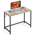VASAGLE 39-Inch Computer Writing Desk, Home Office Small Study Workstation, Industrial Style PC Laptop Table, Steel Frame