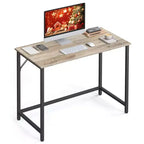 VASAGLE 39-Inch Computer Writing Desk, Home Office Small Study Workstation, Industrial Style PC Laptop Table, Steel Frame