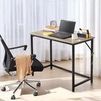 VASAGLE Bureau informatique 99 cm, petite station de travail pour bureau à domicile, table pour PC portable de style industriel, cadre en acier
