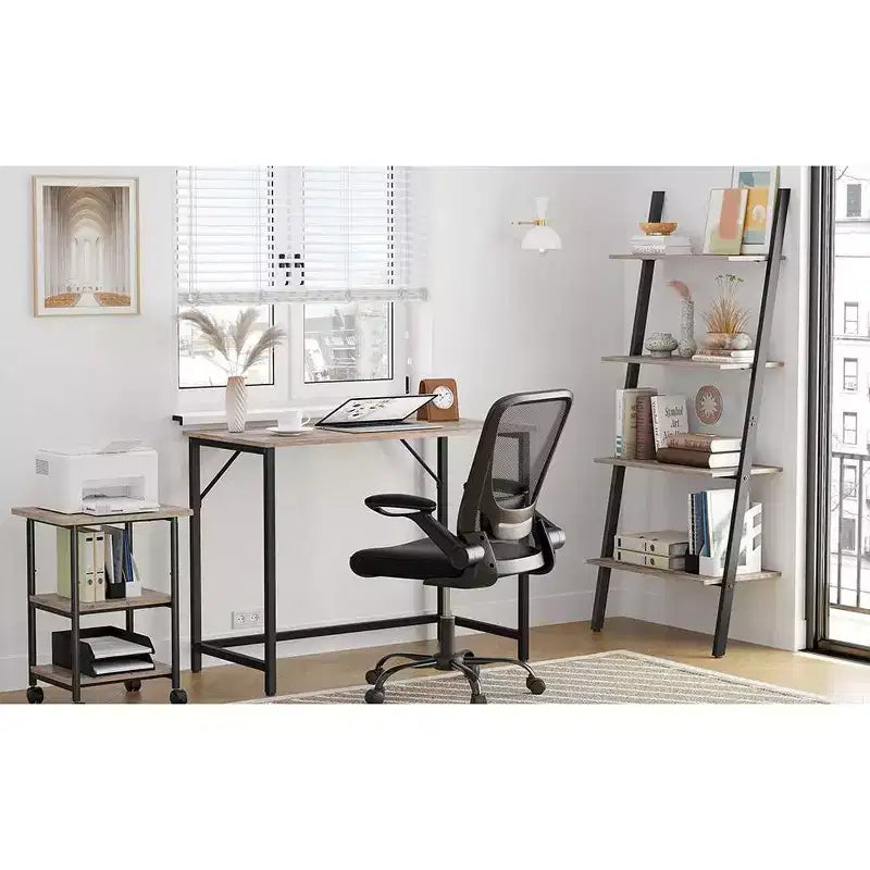 VASAGLE Bureau informatique 99 cm, petite station de travail pour bureau à domicile, table pour PC portable de style industriel, cadre en acier