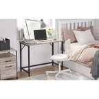 VASAGLE Bureau informatique 99 cm, petite station de travail pour bureau à domicile, table pour PC portable de style industriel, cadre en acier