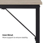 VASAGLE Bureau informatique 99 cm, petite station de travail pour bureau à domicile, table pour PC portable de style industriel, cadre en acier
