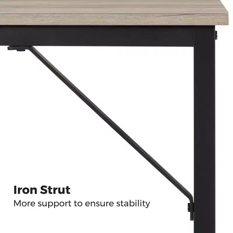 VASAGLE Bureau informatique 99 cm, petite station de travail pour bureau à domicile, table pour PC portable de style industriel, cadre en acier