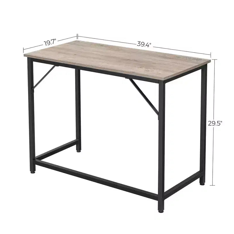 VASAGLE Bureau informatique 99 cm, petite station de travail pour bureau à domicile, table pour PC portable de style industriel, cadre en acier