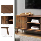 Meuble TV moderne Adam pour téléviseurs jusqu'à 65 pouces avec étagère réglable | Hulala Home