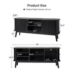 Meuble TV moderne Adam pour téléviseurs jusqu'à 65 pouces avec étagère réglable | Hulala Home