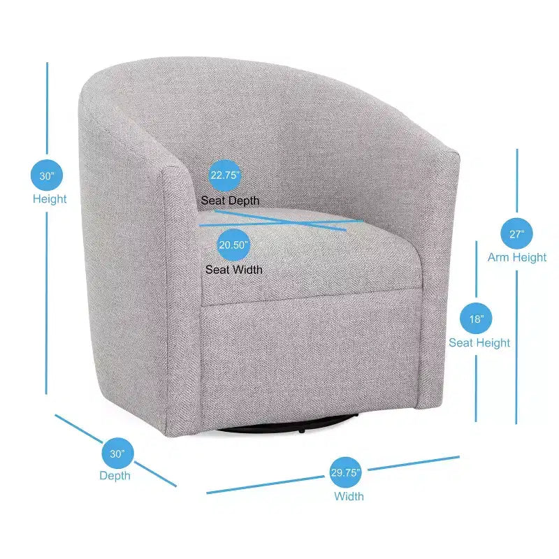 Fauteuil pivotant Comfort Pointe Lynton