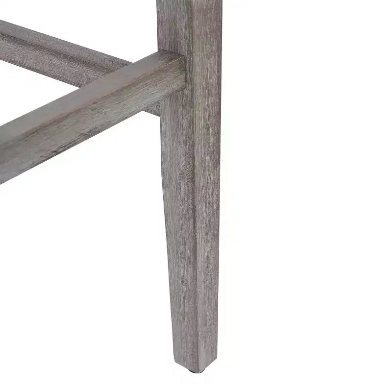 WestinTrends Tabouret de bar rembourré 29 po avec siège en selle (lot de 2), gris antique/bleu marine