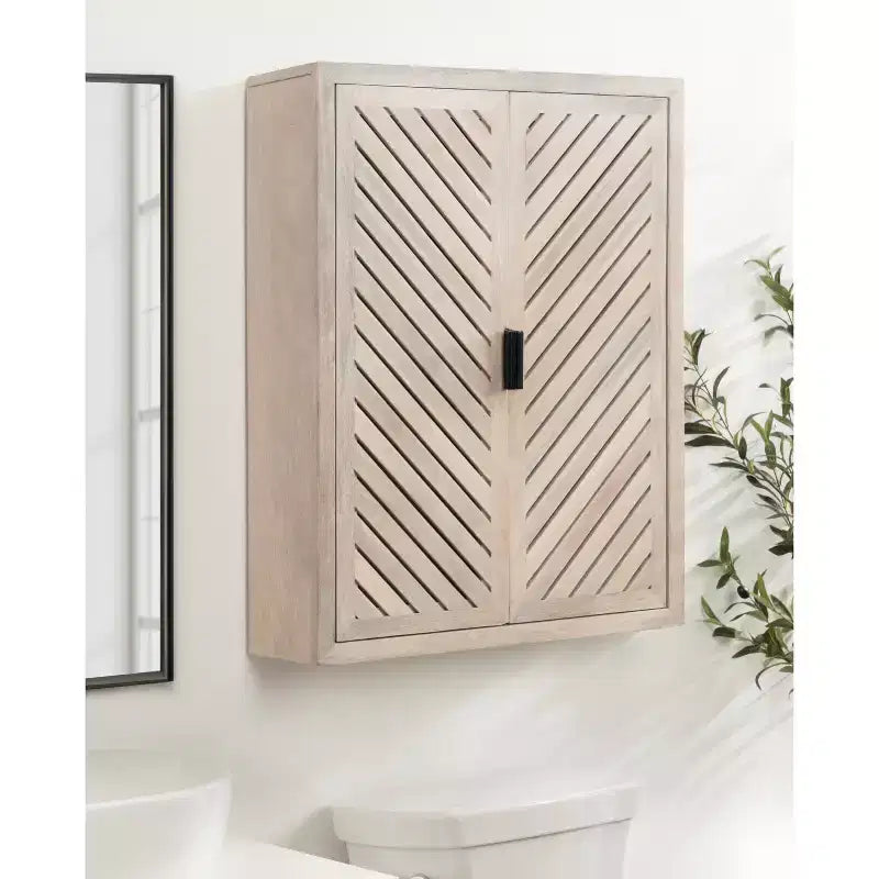 Meuble haut de salle de bain à 2 portes Kate & Laurel All Things Decor Mezzeta 22x28