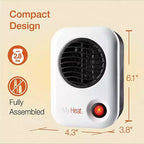 Lasko 101 MyHeat, petit chauffage d'appoint électrique en céramique, 200 watts, écoénergétique, avec extérieur froid au toucher, pour bureau et maison, blanc (lot de 4)