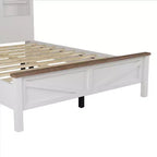 Ensembles de Chambre 3 Pièces style Ferme, Lit Plateforme avec Rangement et Table de Chevet et Commode 4 Tiroirs - ModernLuxe