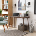 Bureau d'ordinateur contemporain de 47 pouces à bord biseauté