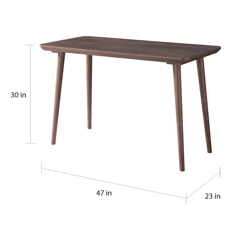 Bureau d'ordinateur contemporain de 47 pouces à bord biseauté