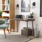 Bureau d'ordinateur contemporain de 47 pouces à bord biseauté