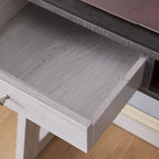 Bureau mural contemporain à 2 étagères avec tiroir