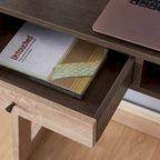 Bureau mural contemporain à 2 étagères avec tiroir