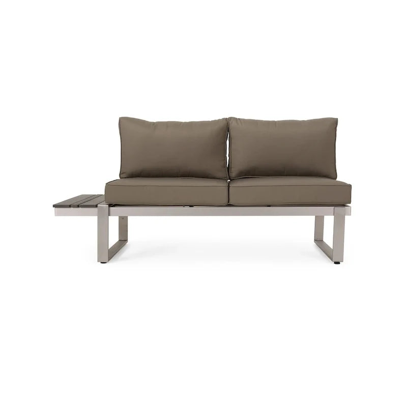 Sterling Aluminum 4-piece Sofa Set with Cushions by Christopher Knight Home