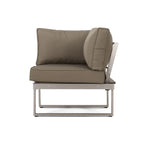 Sterling Aluminum 4-piece Sofa Set with Cushions by Christopher Knight Home
