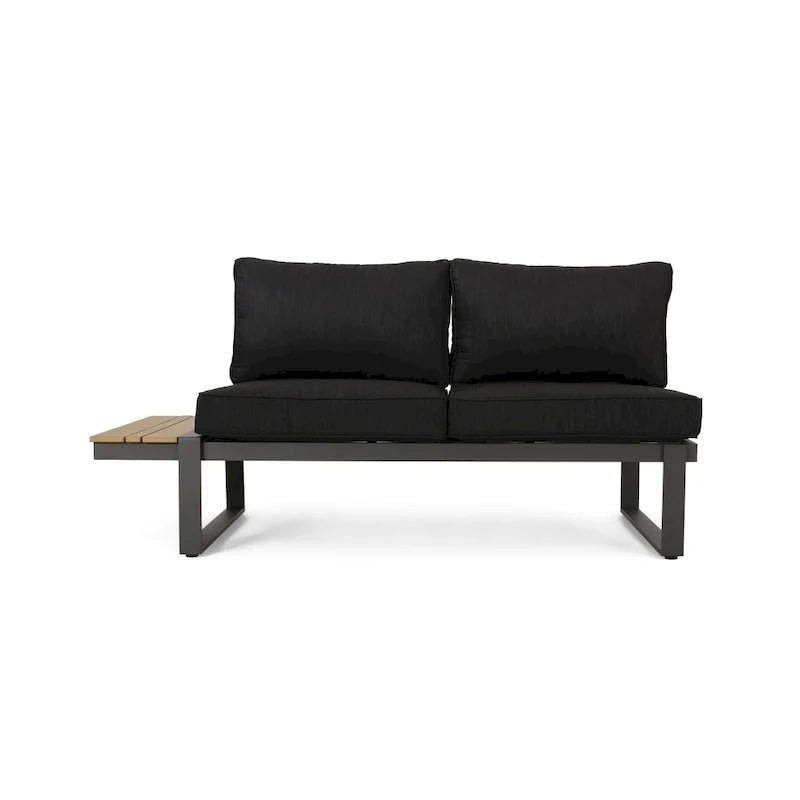 Sterling Aluminum 4-piece Sofa Set with Cushions by Christopher Knight Home