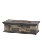 Ensemble de conversation en aluminium 7 places allongé Cape Coral Outdoor avec foyer par Christopher Knight Home
