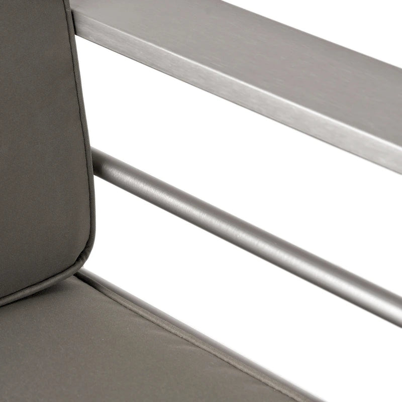 Ensemble de conversation en aluminium 7 places allongé Cape Coral Outdoor avec foyer par Christopher Knight Home
