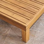 Ensemble canapé modulable et fauteuil Brava Outdoor en acacia par Christopher Knight Home