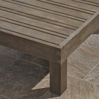 Ensemble canapé modulable et fauteuil Brava Outdoor en acacia par Christopher Knight Home
