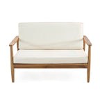 Ensemble de conversation d'extérieur 4 places en bois d'acacia Willowbrook par Christopher Knight Home