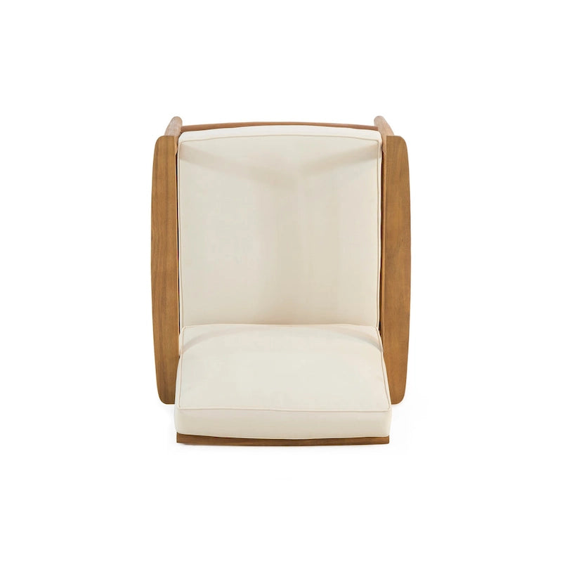 Ensemble de conversation d'extérieur 4 places en bois d'acacia Willowbrook par Christopher Knight Home
