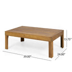 Ensemble de conversation d'extérieur Linwood 4 pièces en bois d'acacia par Christopher Knight Home