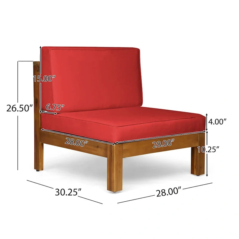 Brava Outdoor Acacia Wood 6-piece Chat Set by Christopher Knight Home