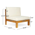 Brava Outdoor Acacia Wood 6-piece Chat Set by Christopher Knight Home
