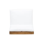 Chaises longues d'extérieur en bois d'acacia Sherwood et foyer circulaire au propane de 50 000 BTU par Christopher Knight Home