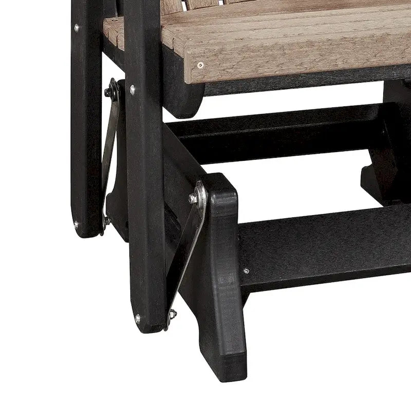 Planeur double de la gamme OS Home and Office Model avec table centrale, coloris Weatherwood avec base noire