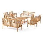 Ensemble de conversation 8 places en bois d'acacia Caydon de Christopher Knight Home