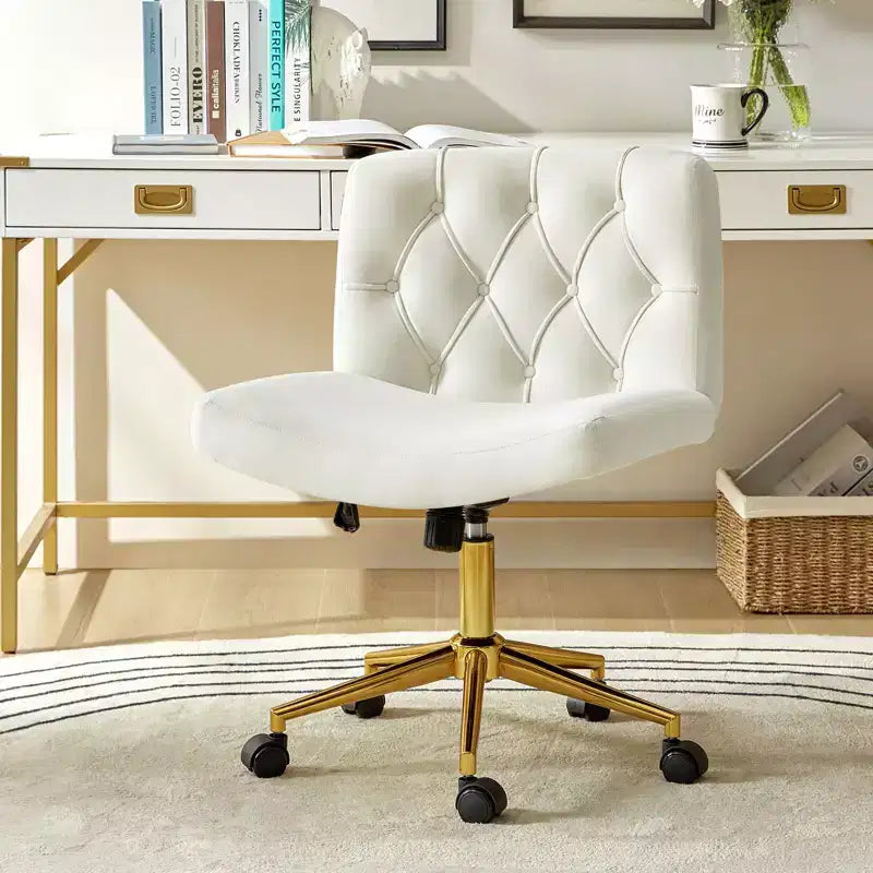 Chaise de bureau Nigel en flanelle moderne avec inclinaison et hauteur réglables Mecha|HULALA HOME