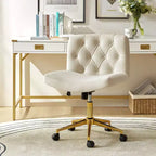 Chaise de bureau Nigel en flanelle moderne avec inclinaison et hauteur réglables Mecha|HULALA HOME