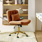 Chaise de bureau Nigel en flanelle moderne avec inclinaison et hauteur réglables Mecha|HULALA HOME