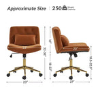 Chaise de bureau Nigel en flanelle moderne avec inclinaison et hauteur réglables Mecha|HULALA HOME