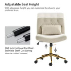 Chaise de bureau Nigel en flanelle moderne avec inclinaison et hauteur réglables Mecha|HULALA HOME