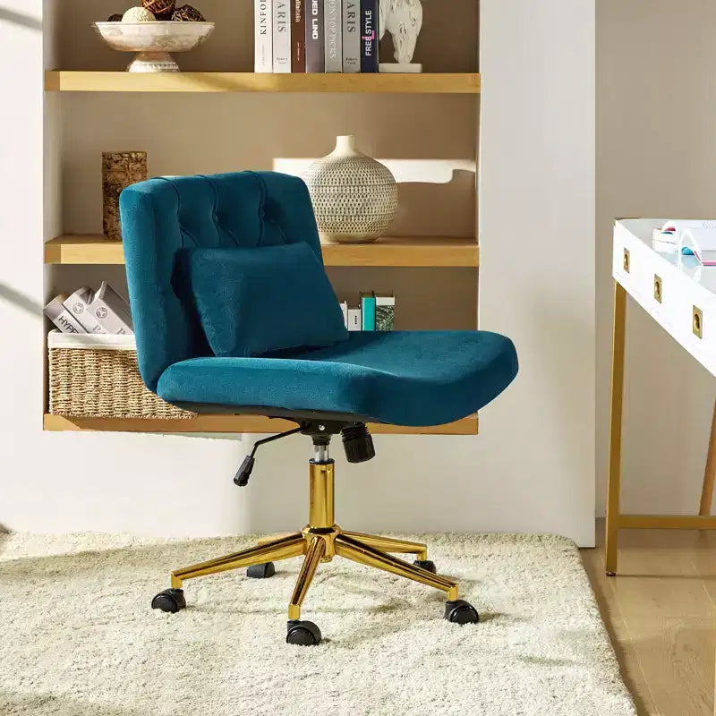 Chaise de bureau Nigel en flanelle moderne avec inclinaison et hauteur réglables Mecha|HULALA HOME