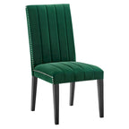 Chaises de salle à manger en velours - Lot de 2
